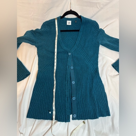 CAbi Teal Button-Up Cardigan - Picture 5 of 7